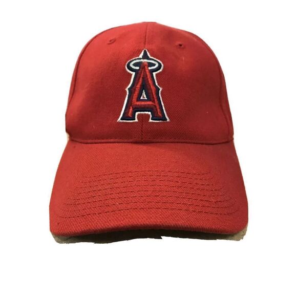Outdoor Cap Anaheim Angels Red Sports Hat Strap back Adjust Team MLB Wool Blend - Picture 1 of 8